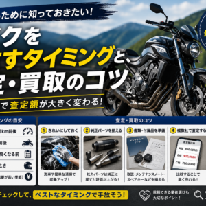 バイク査定と手放しのコツ
