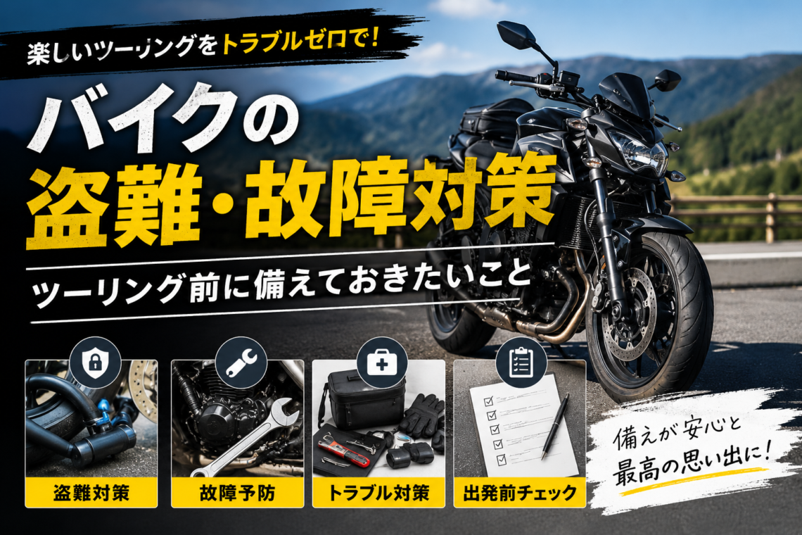 バイクの盗難・故障対策